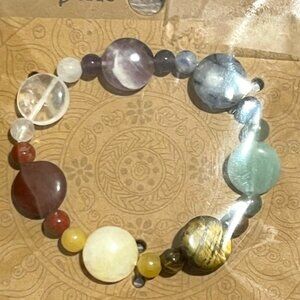 NWT Chakra Genuine Stone Bracelet